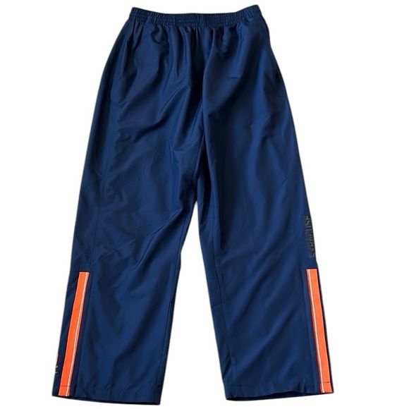 VTG Y2K Nike Syracuse University Track Pant Embroidered Zip  Ankle Lined Blue XL - Picture 1 of 11